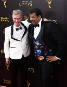 Bill Nye and Neil deGrasse Tyson Emmys@ Creative Arts 2016 Red Carpet 4Chion Lifestyle