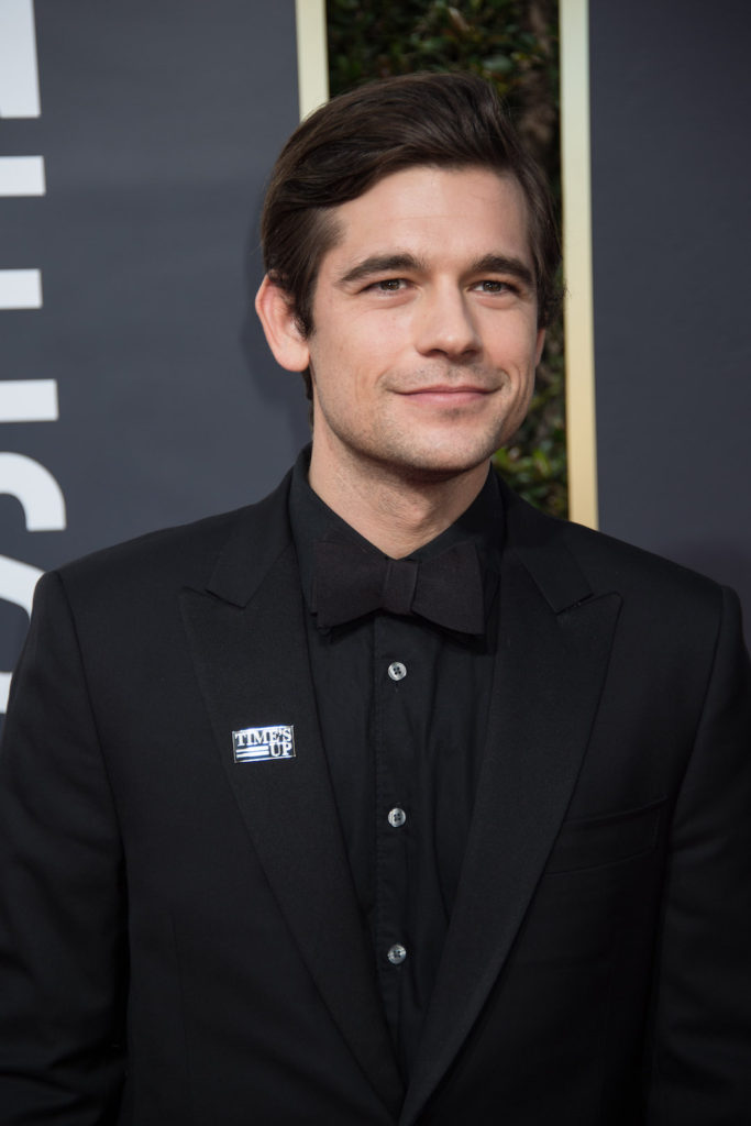 Jason Ralph arrives at the 75th Annual Golden Globe Awards 4chion lifestyle red carpet
