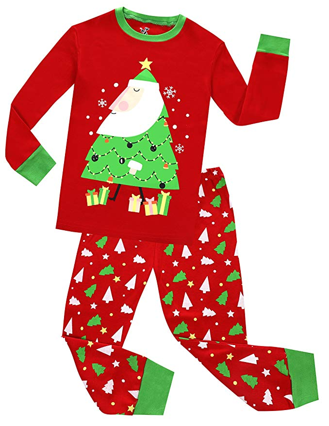 children's Christmas Pajamas amazon ad 4chion lifestyle