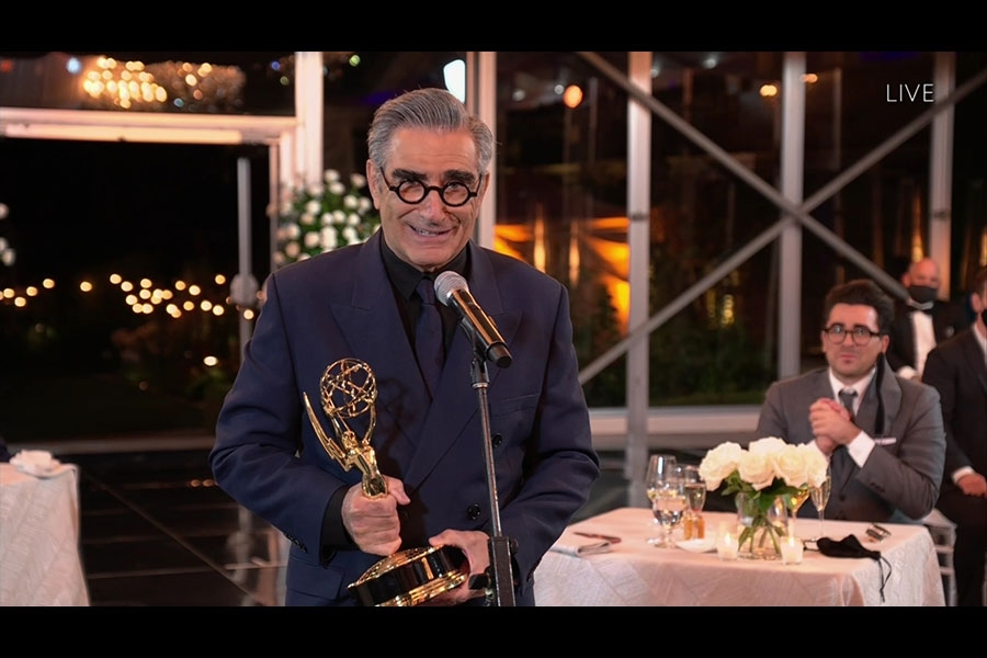 Eugene Levy Outstanding Lead Actor Shitt's Creek Emmys® 4Chion Lifestyle Panemmies