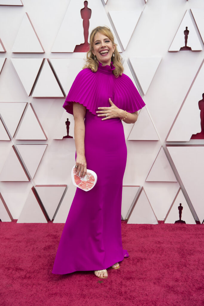 Erica Rivinoja at The Academy Awards red carpet 4Chion Lifestyle 93rd Oscars