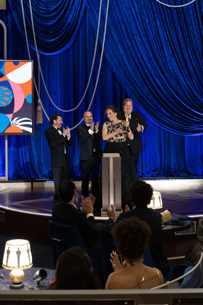 Jaime Baksht, Carlos Cortés, Michelle Couttolenc and Phillip Bladh at The Academy Awards 4Chion Lifestyle