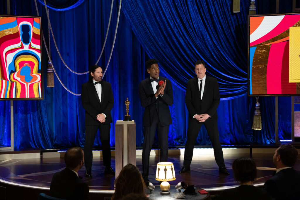 Trent Reznor, Jon Batiste and Atticus Ross at The Academy Awards 4Chion Lifestyle