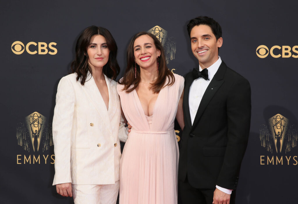 Jen Statsky, Lucia Aniello, Paul W. Downs Emmys Red Carpet 4Chion Lifestyle