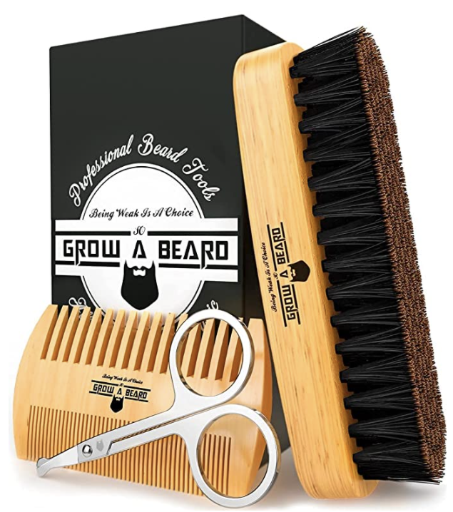 Beard Brush for Men & Beard Comb Set 4Chion Lifestyle