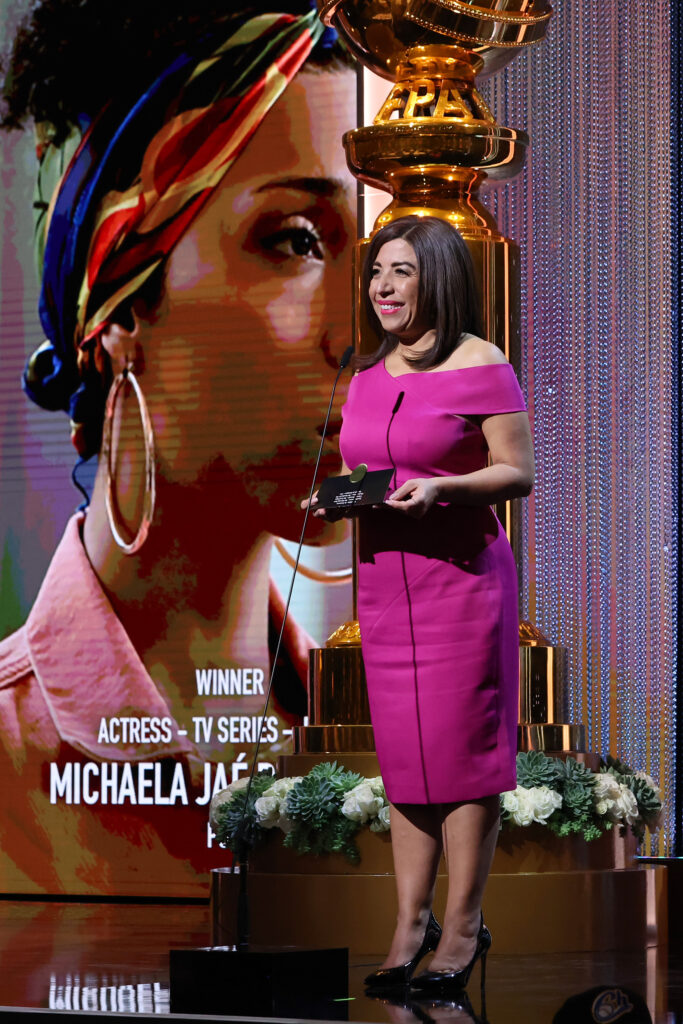 Michaela Jaé Rodriguez Pose Golden Globes 4Chion Lifestyle